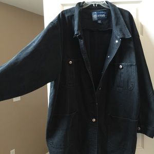 Black denim jacket