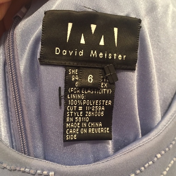 Beaded David Miester cocktail dress - Picture 3 of 4