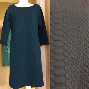 Teal Snake Print Dress