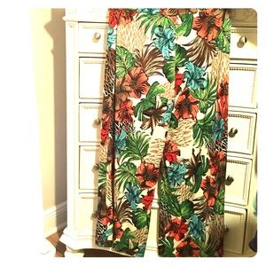 Women's Plus Size Tropical Palazzo pants