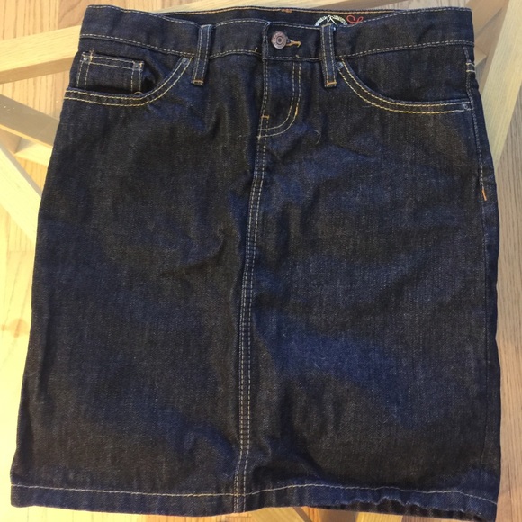 Gap 1969 dark denim pencil skirt
