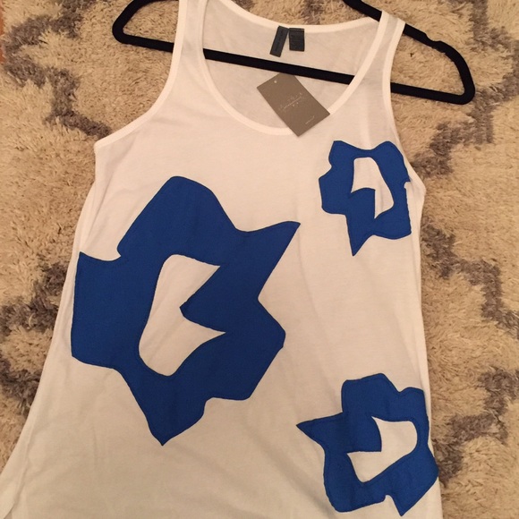 NWT Anthropologie tank with patchwork designs - Picture 3 of 7