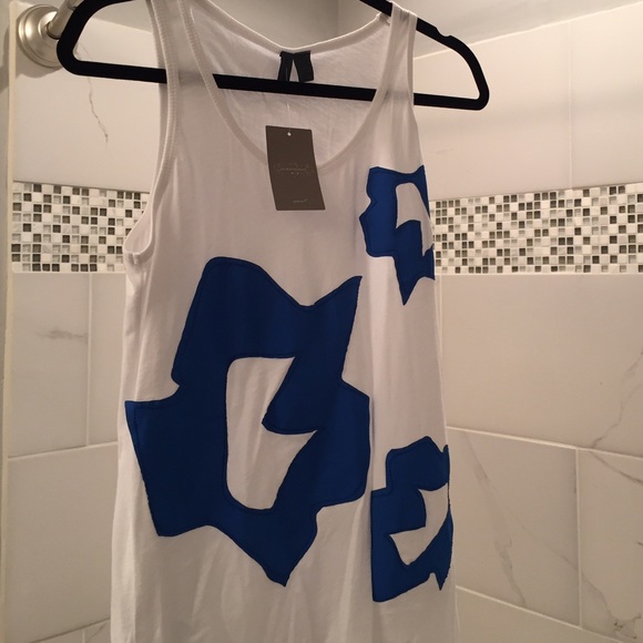 NWT Anthropologie tank with patchwork designs - Picture 4 of 7