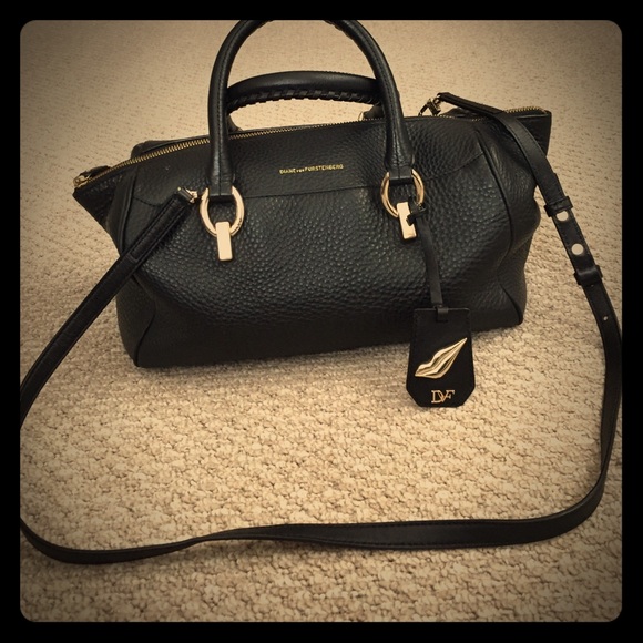 DIANE VON FURSTENBERG BLACK SUTRA SATCHEL