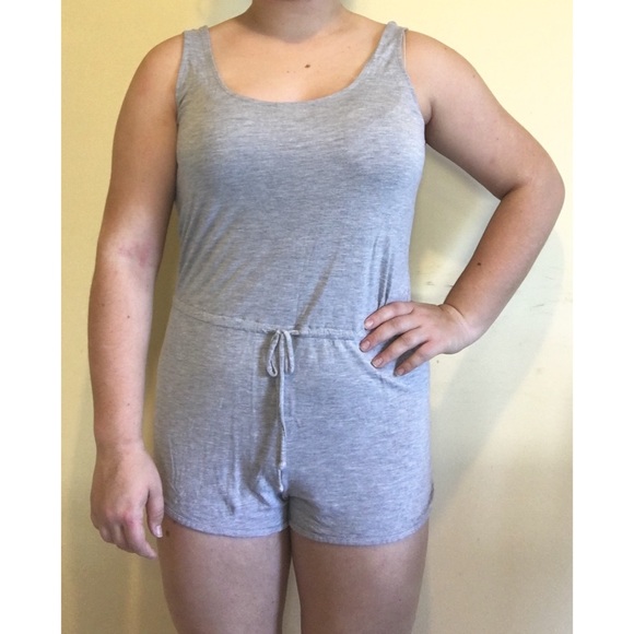 Marled Grey Romper