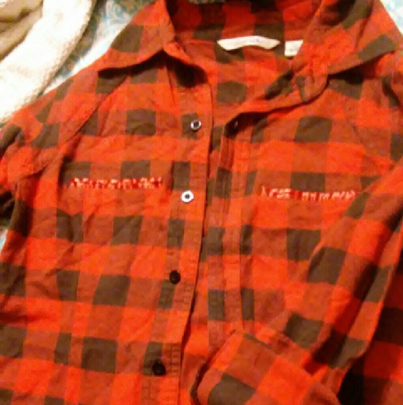 Red plaid cute shirt