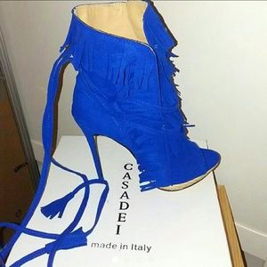 Casadei Peep Toe Booties (Inspired)