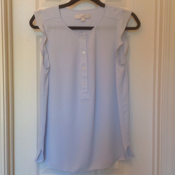 NWOT!  Loft ice blue blouse