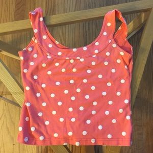 Vintage polka dot crop top