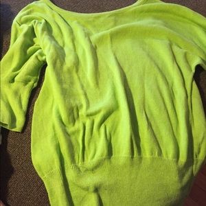 Lime green sweater size large