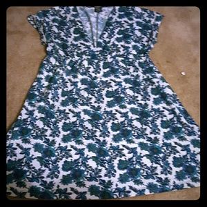 Blue & Teal Floral Dress