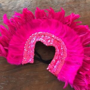 Pink Mardi Gras mask