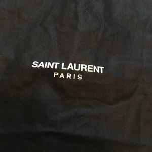 Saint Laurent Paris dust bag black