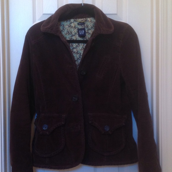 Gap Chocolate Brown Corduroy  Blazer
