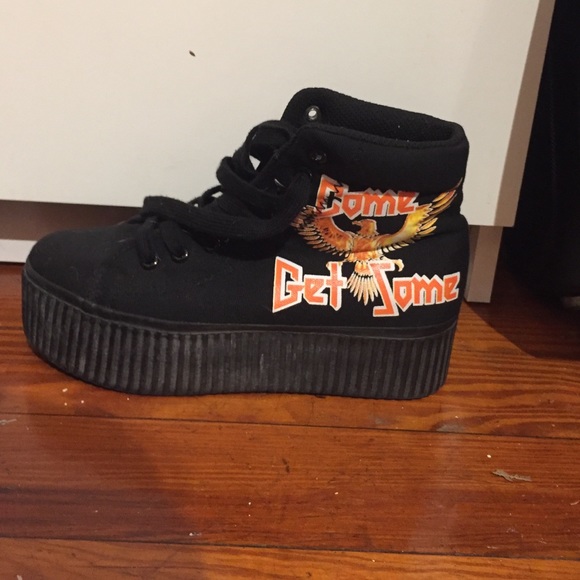 Jeffery Campbell high top rare sneakers - Picture 3 of 4