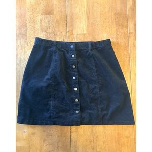 Corduroy Buttoned Skirt (Never Worn)