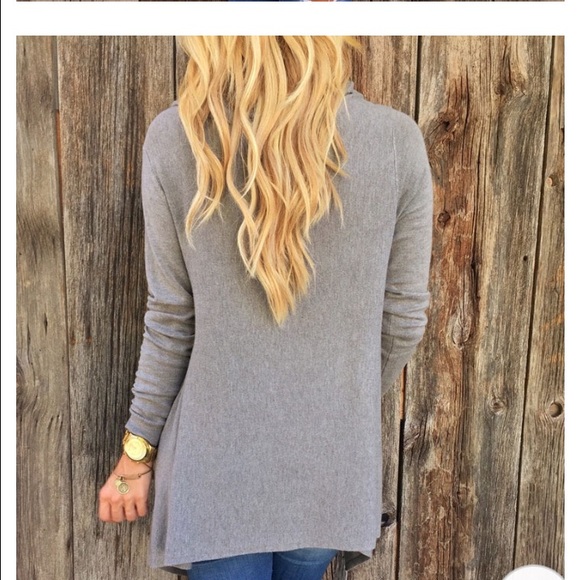 Green asymmetrical cape jacket coat with fringe - Picture 3 of 5