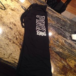 Pink sweatpants black 1988