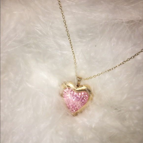 Pink/Gold Heart Locket 💘