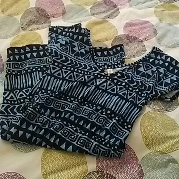 Threads 4 thought dress blue and black small