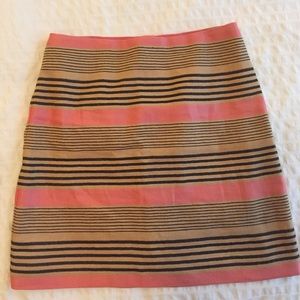 Ann Taylor Loft Striped Mini Skirt