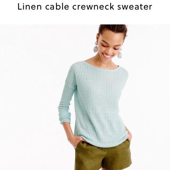 J crew linen sweater Clearance