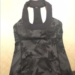 Soot brisk blossom scoop neck lululemon tank