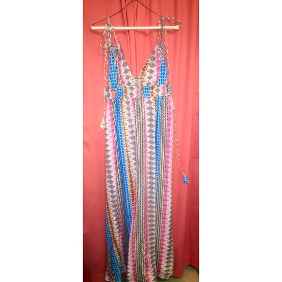 Multi Print Maxi Dress