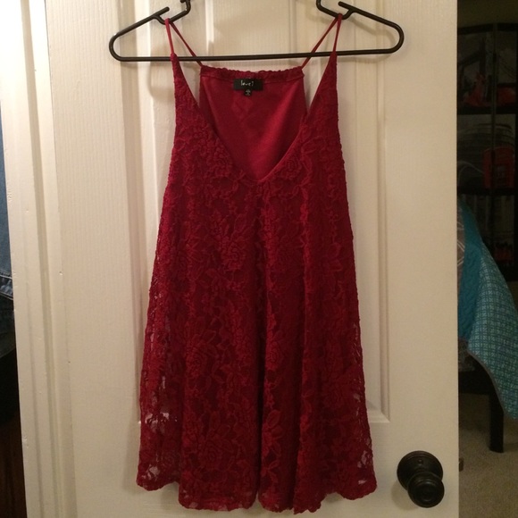 Red lace tank top- never worn.