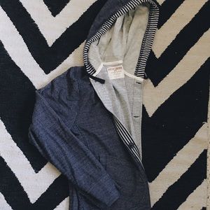 Blue Button Hoodie - Hudson & Barrow Outfitters