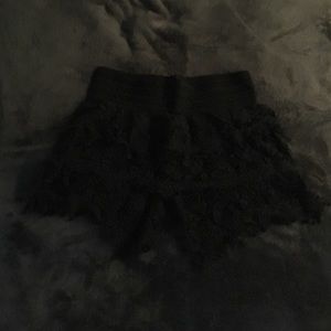 DONATING SOON Black lace shorts
