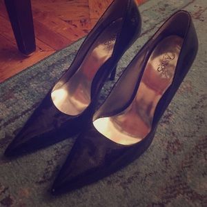Carlos Santana black patent stilettos size 8.5
