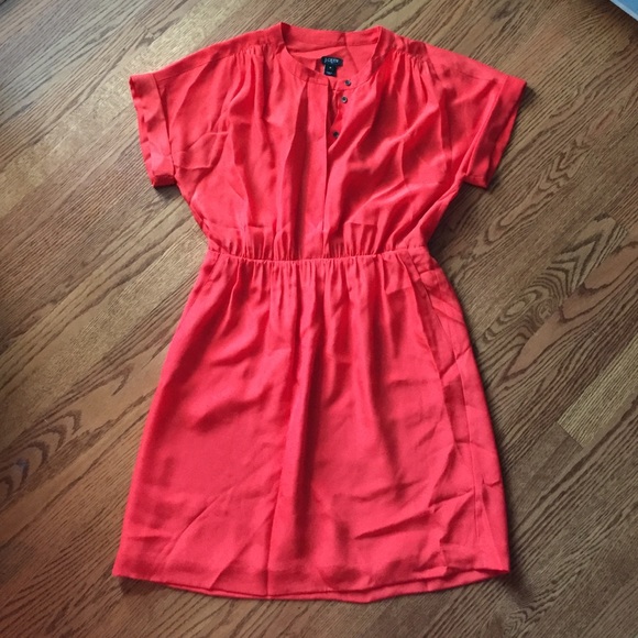 Orange J. Crew Dress