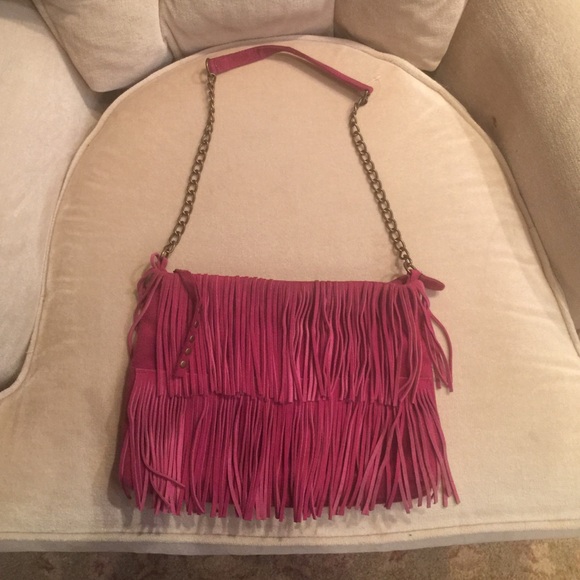 Chinese laundry boho hippy fringe bag