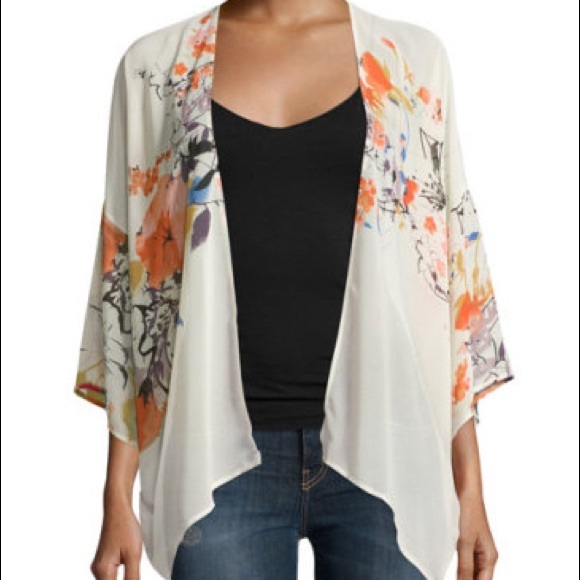 Silk floral shawl