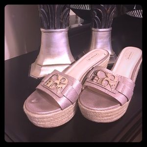 Coach wedge espadrilles