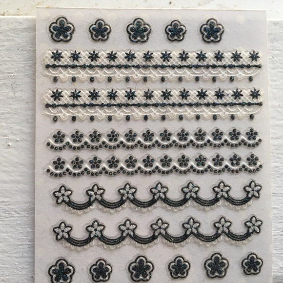 Flower Shaped Nail Stickers