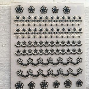 Flower Shaped Nail Stickers