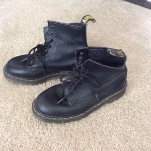 Dr. Martens black matte leather