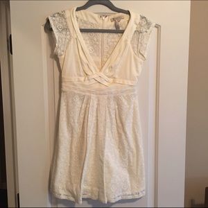 BCBGENERATION cream lace dress