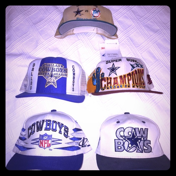 Dallas Cowboy Vintage (5)HATS (New without tags).