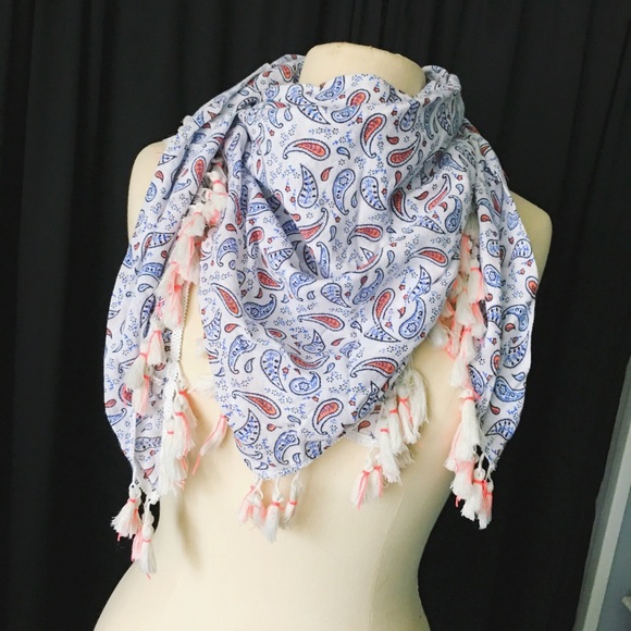 Cotton On Accessories - Paisley Print Fringe Scarf