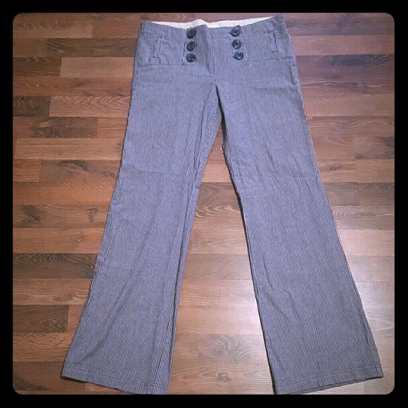 Blue/white striped conductor pants size 13