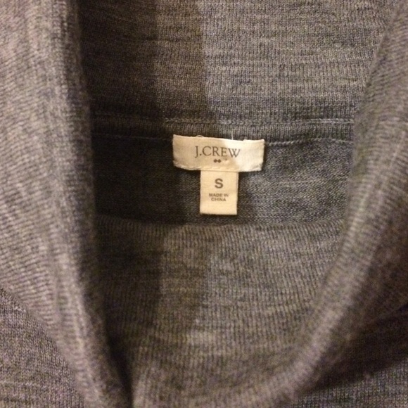 J.Crew Factory Wool Turtleneck Dress-Gray - Picture 4 of 4
