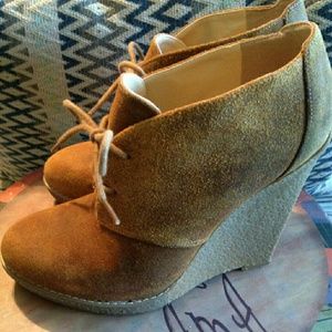 Enzo Flory Ankle Wedge Booties