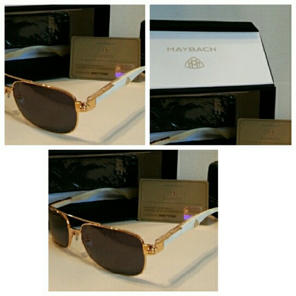 SOLD!!! MENS MAYBACH BUFFALO HORN SUNGLASSES - Picture 3 of 4