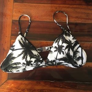 Palm tree bathing suit top