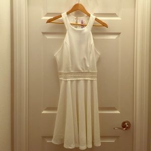 Francesca's boutique white dress.