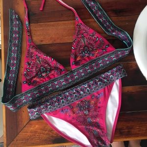 Boho Paisley Bathing Suit