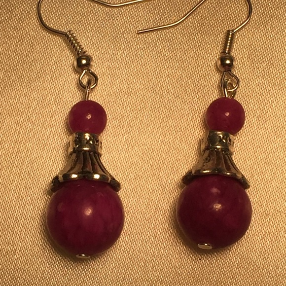 Handmade purple Jade bracelet - Picture 2 of 4